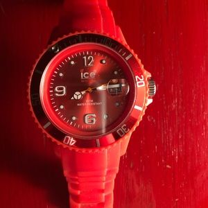 Men’s red Ice watch.